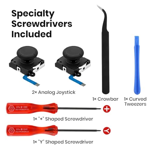 ZORBES Switch Joy-Con Repair Kit with 2 Replacement 3D Analog Sticks - Image 2
