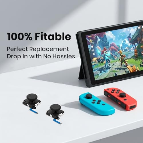 ZORBES Switch Joy-Con Repair Kit with 2 Replacement 3D Analog Sticks - Image 7