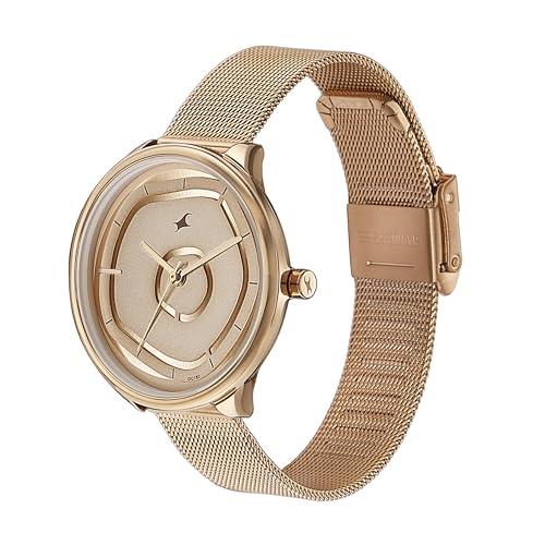Fastrack Stunners Quartz Analog Beige