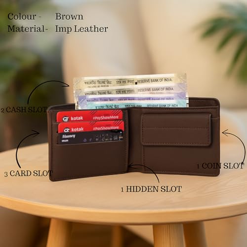 Personalized Name & Charm Leather Wallet for Men - Image 2