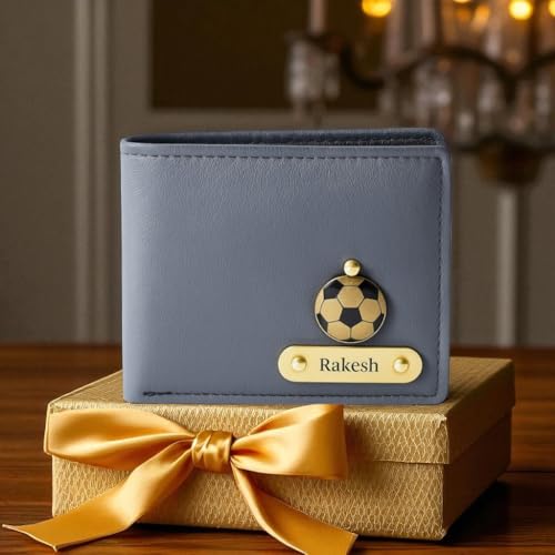 Personalized Name & Charm Leather Wallet for Men - Image 5