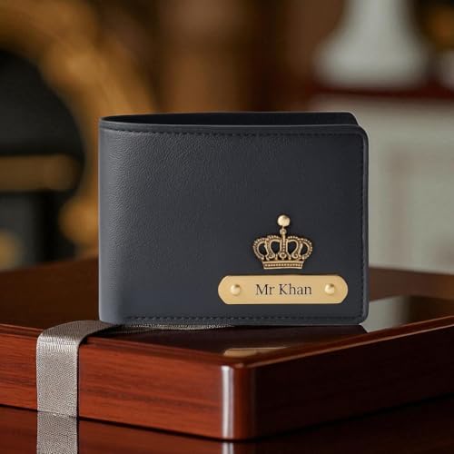 Personalized Name & Charm Leather Wallet for Men - Image 7