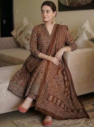 ANNI Designer Women Printed Anarkali
