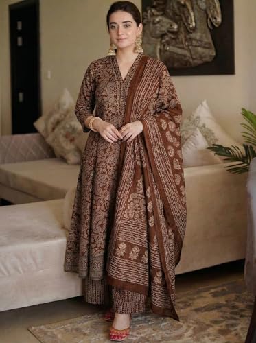 ANNI Designer Women Printed Anarkali