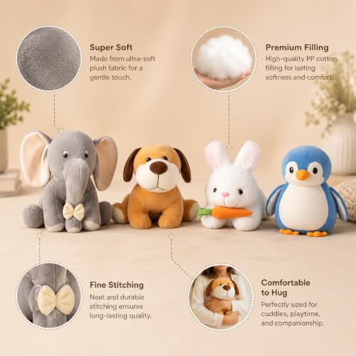Pack of 4 Elegant Soft