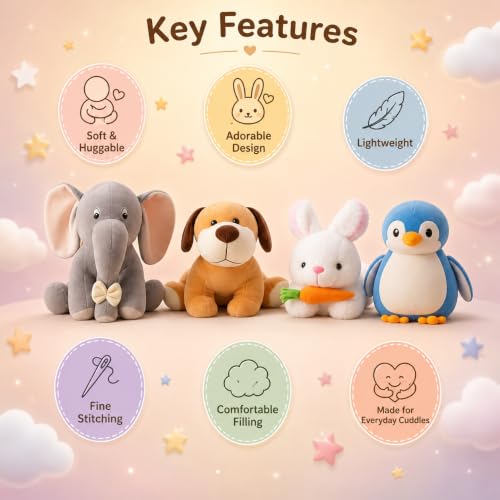 Pack of 4 Elegant Soft
