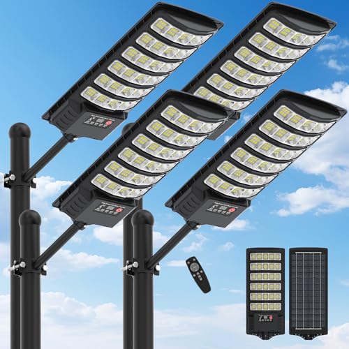Solar Street Lights Outdoor Waterproof,320°Wide
