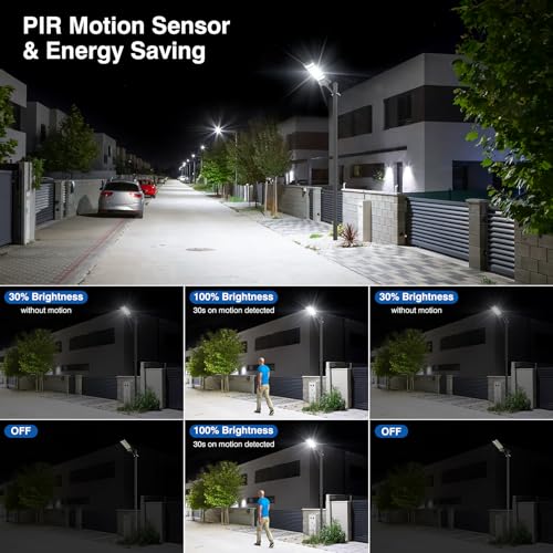 Solar Street Lights Outdoor Waterproof,320°Wide