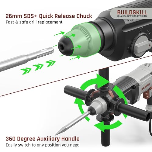 BUILDSKILL 850W Rotary Hammer Drill