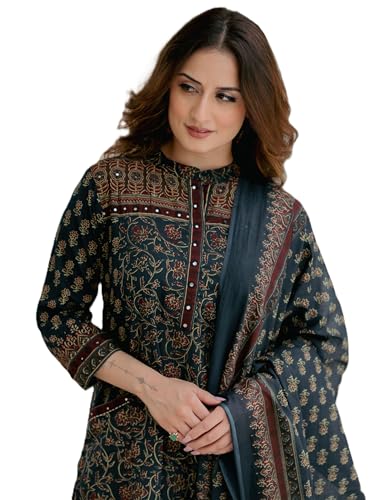 Arayna Women’s Cotton Printed Kurta