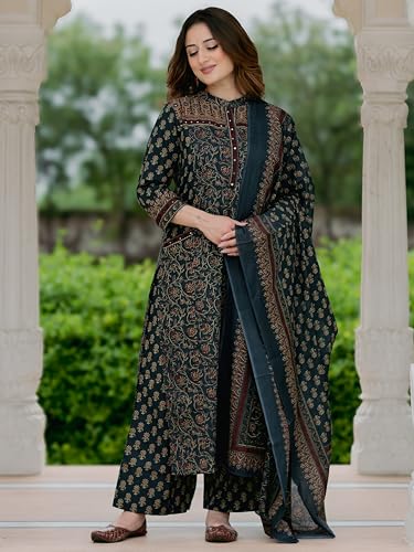 Arayna Women’s Cotton Printed Kurta