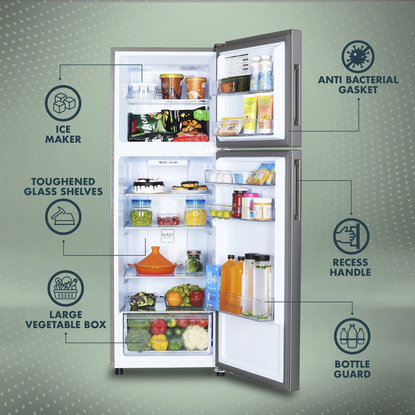 Haier 268 L Frost Free Double Door 2 Star Convertible Refrigerato - Image 5