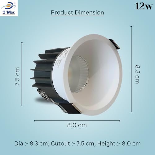 D'Mak 12W White Body LED