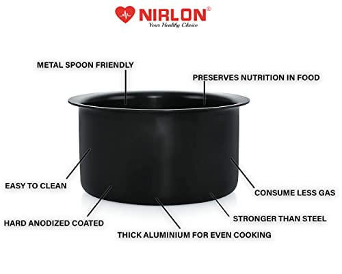 NIRLON Hard Anodised Cook Tope/Gas