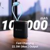 ZEBRONICS 10000 mAh 22.5 W Nano Power Bank (Black, Lithium Polyme - Image 2