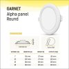 Wipro Garnet 7w Alpha Panel Round (Pack of 2 ) Recessed Ceiling L - Image 5