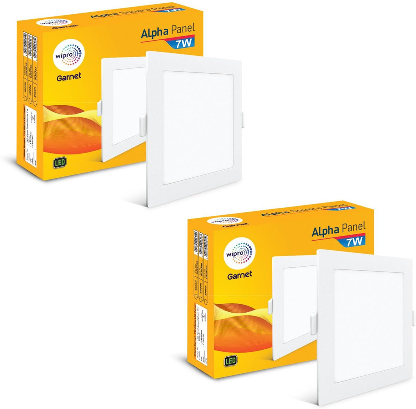 Wipro Garnet 7w Alpha Panel Round (Pack of 2 ) Recessed Ceiling L - Image 7