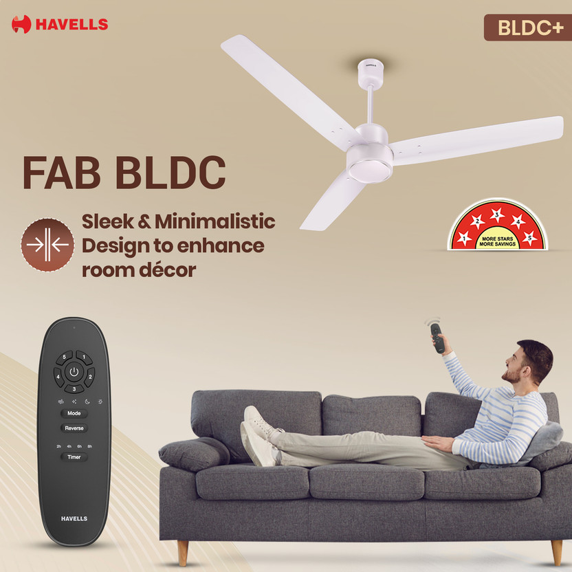 HAVELLS FAB|Remote Controlled|Low Noise|Upto 65% Energy Saving|Re - Image 5