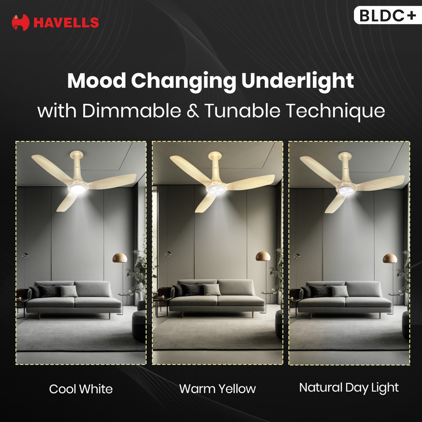 HAVELLS Inox UL BLDC with 2 Year Warranty 1200 mm Ceiling Fan (5 - Image 4