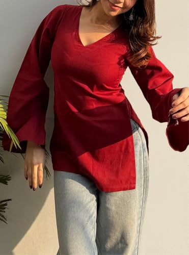 GoSriKi Short Kurti for Women
