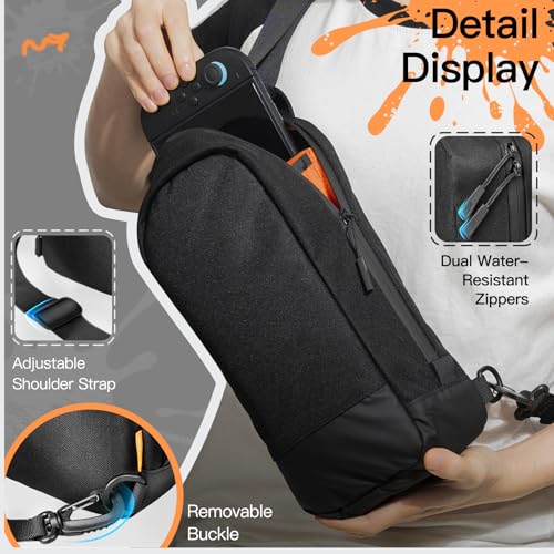JETech Sling Bag for Nintendo