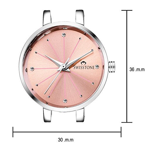 SWISSTONE Analog Stainless Steel Silver