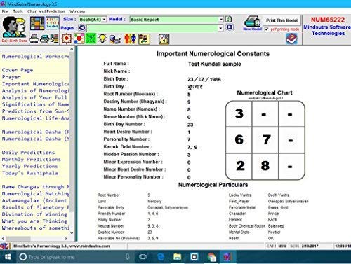 Mindsutra Software Technologies Numerology 3.5