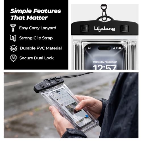Lifelong Waterproof Mobile Rain Pouch