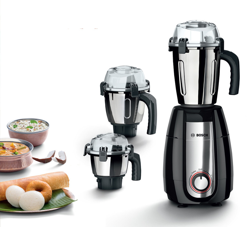 BOSCH TrueMixx Pro 750 W Mixer Grinder (MGM6632MIN | 3 Jars | Bla - Image 3