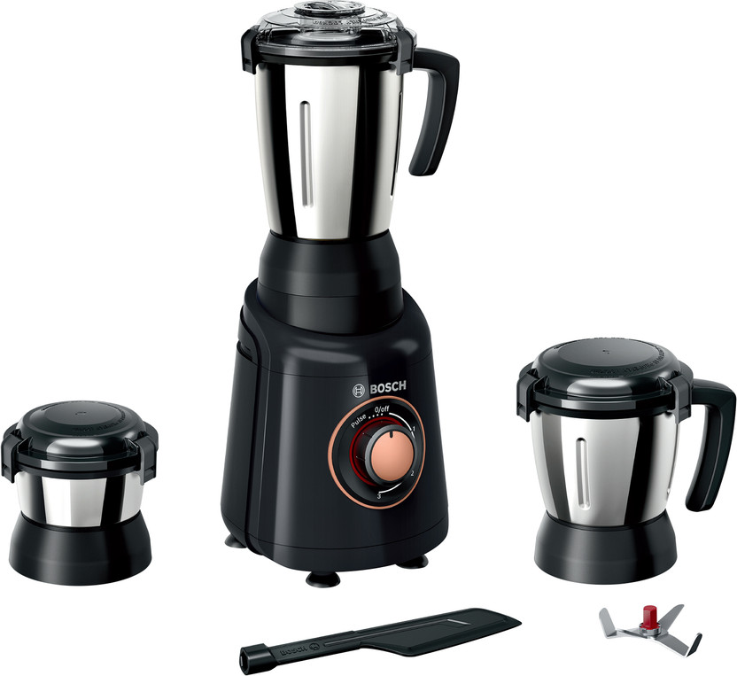 BOSCH TrueMixx Pro 750 W Mixer Grinder (MGM6632MIN | 3 Jars | Bla - Image 9