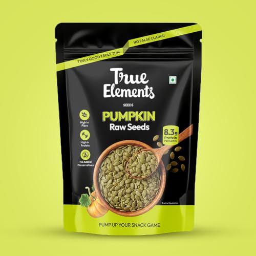 True Elements Pumpkin Seeds 250g - 30g Protein per 100g | Rich in Zinc