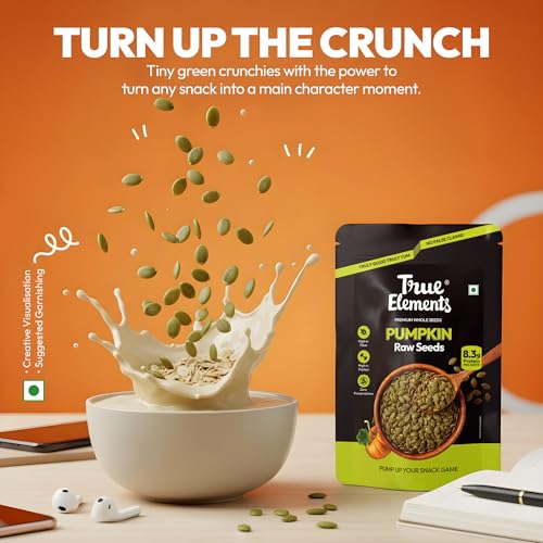 True Elements Pumpkin Seeds 250g - 30g Protein per 100g | Rich in Zinc - Image 3