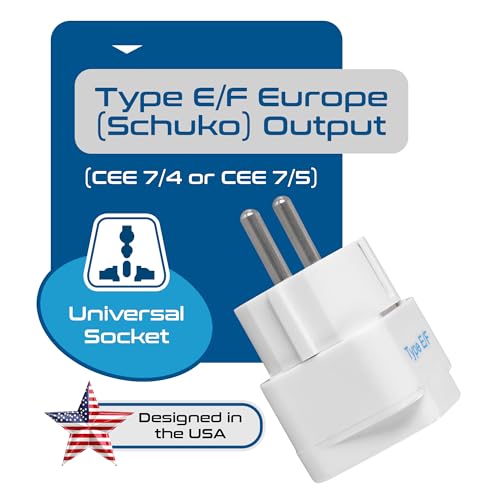 Ceptics Europe Travel Adapter, India