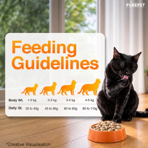 Purepet Adult Dry Cat Food Sea Food Flavour, 1 kg Pack - Image 5