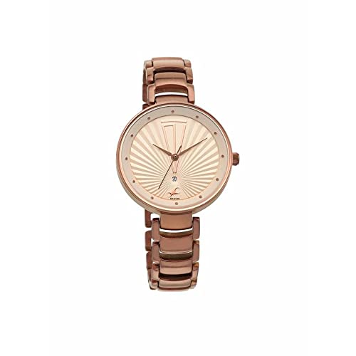 Fastrack Ruffles Analog Beige Dial