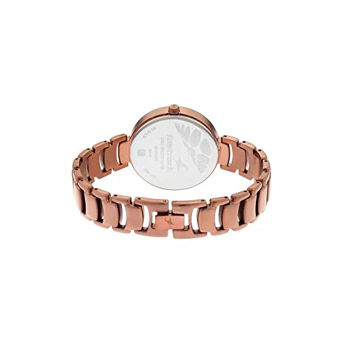 Fastrack Ruffles Analog Beige Dial