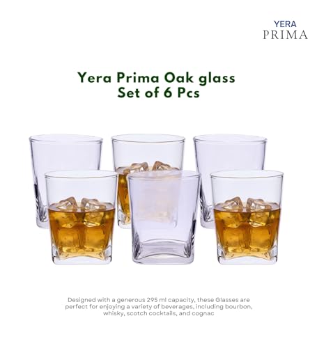 Yera Prima Oak Whisky/Scotch/Water Glasses