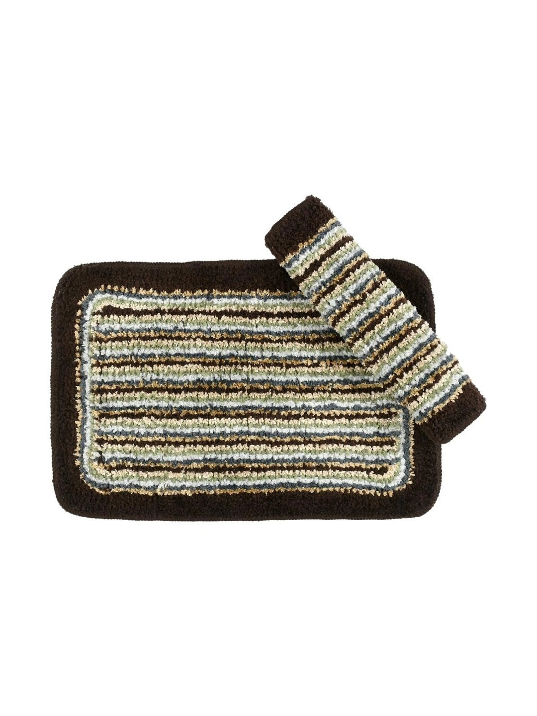 FINE TEX WORLD Brown Cotton Doormats - Image 2