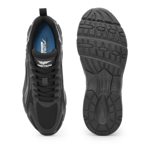 Red Tape Black Casual Shoes for Men - Image 5
