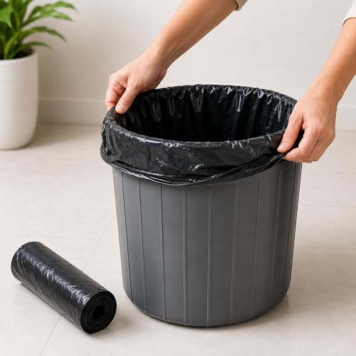 SIYA Thick Garbage Bag 19x21 Inch 90pcs (30pcs x 3Rolls) Medium Size - Image 5