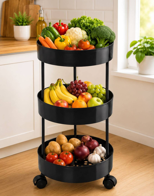 PRIKAP ENTERPRISE Plastic Kitchen Trolley (DIY(Do-It-Yourself))
