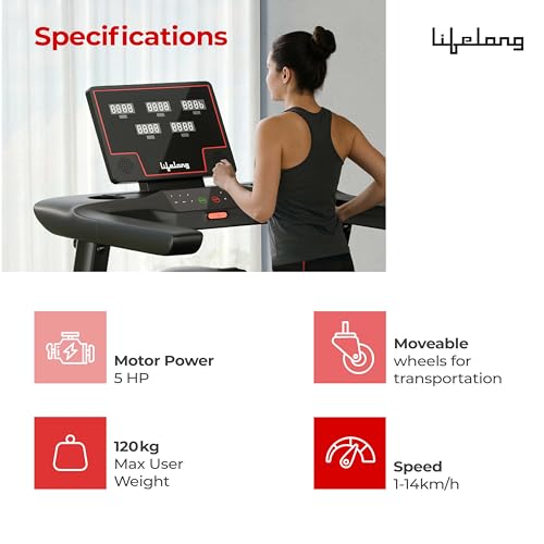 Lifelong FitPro Treadmill | 5HP