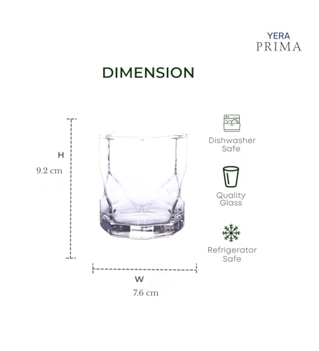 Yera Prima Oak Whisky/Scotch/Water Glasses