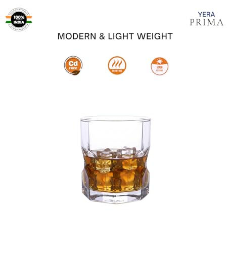 Yera Prima Oak Whisky/Scotch/Water Glasses