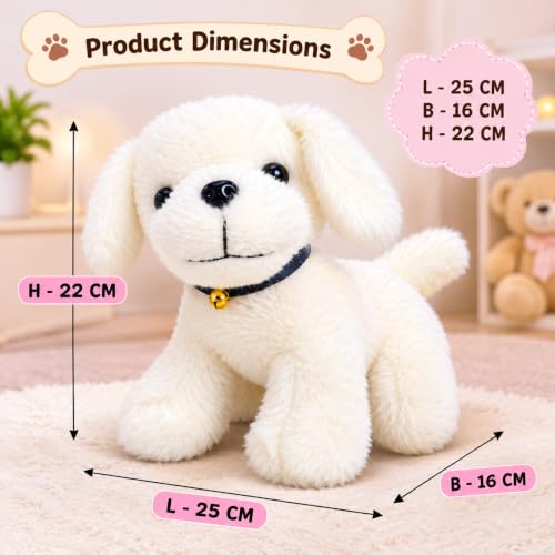 ADORA White Puppy Soft Toy