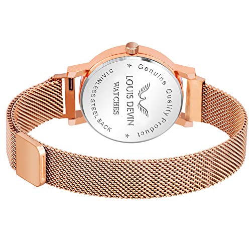 LOUIS DEVIN Rose Gold Plated