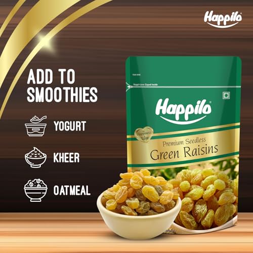 Happilo Premium Seedless Green Raisins