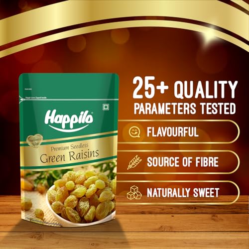 Happilo Premium Seedless Green Raisins