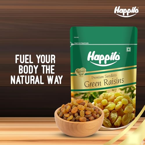 Happilo Premium Seedless Green Raisins