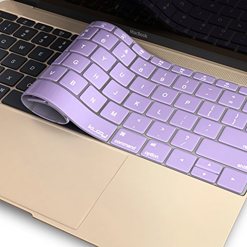 Kuzy R7 12-inch Keyboard Silicone Cover Skin for MacBook (Purple) - Image 3